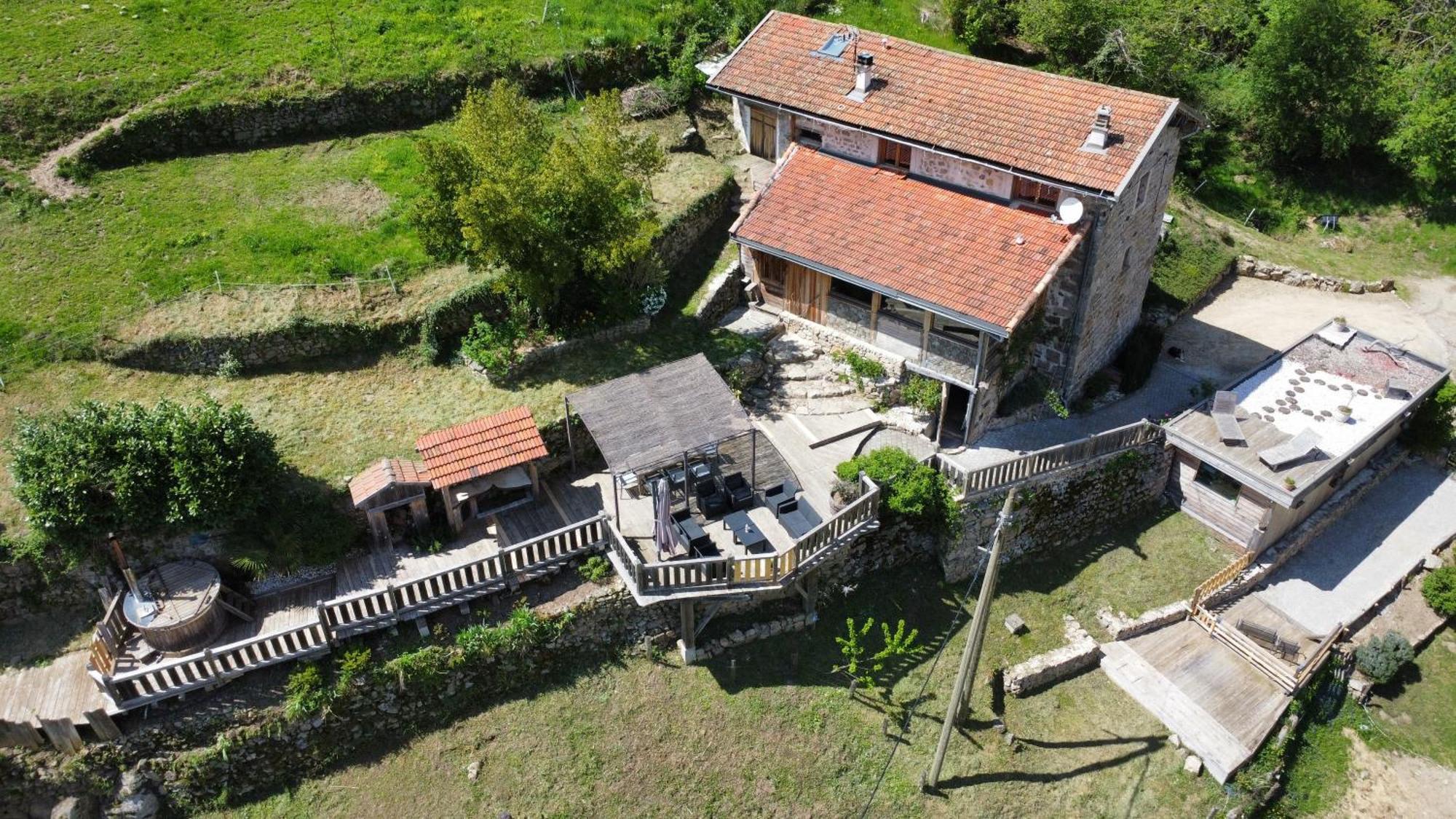 Maison Pres De La Dolce Via Avec Bain Norvegien Saint-Cierge-sous-le-Cheylard Exterior photo